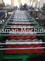 Material Thickness 0.3 - 0.8mm Glazed Tile Roll Forming Machine 380V 50Hz 3 Phase