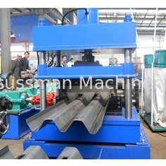 310mm Width 2 Waves 3 Waves Highway Road Crash Barrier Guardrail Roll Forming Machine with Hydraulic Punching