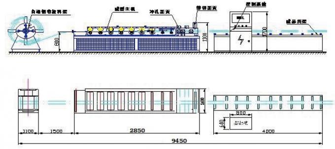 Ukuran rangka logam C Channel 63mm-75mm-89mm-140mm LSF Light Gauge Steel Framing Roll Forming Machine Untuk Rumah Hunian 2