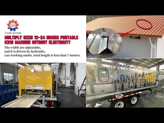 20-26 Gauge KR18 KR24 Mesin Roll Forming Portabel Jahitan Berdiri