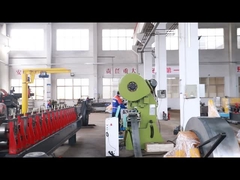 Mesin Pembentuk Pintu Shutter Logam Sistem Kontrol PLC Dengan Pemotongan Hidraulik