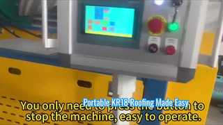 Mesin Roll Forming Lembaran Atap KR18 Portabel Listrik